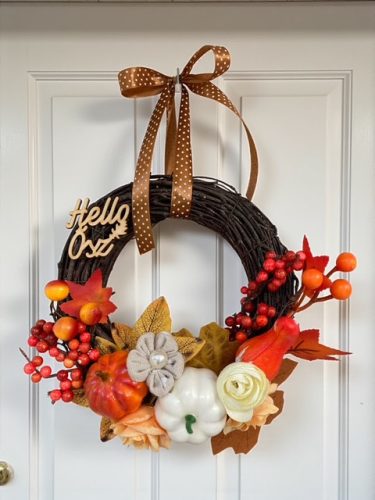 Őszi kopogtató 20 cm-es