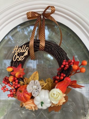 Őszi kopogtató 20 cm-es