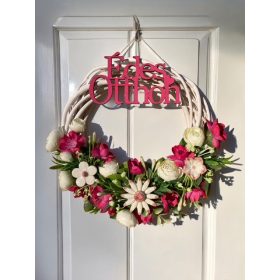 Ajtódísz kerámia virágokkal - CIRMOS, 25 cm