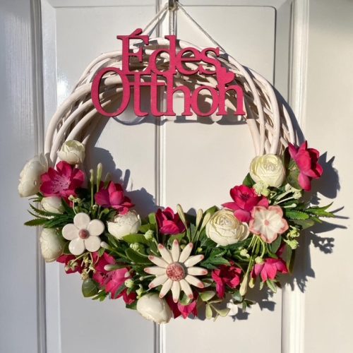 Ajtódísz kerámia virágokkal - CIRMOS, 25 cm