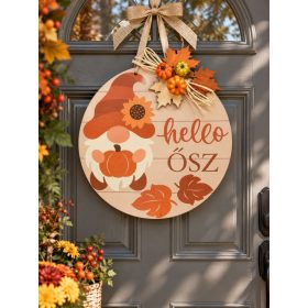 Manó őszi ajtódísz 