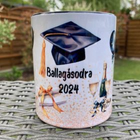   Ballagási bögre "arany" - egyedi felirattal is kérhető!