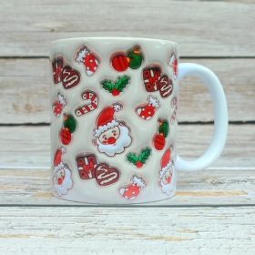 Bögre karácsonyi vegyes motívumokkal V1 3 dl