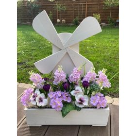 BETÉT02.Tavaszi virágláda betét - lila