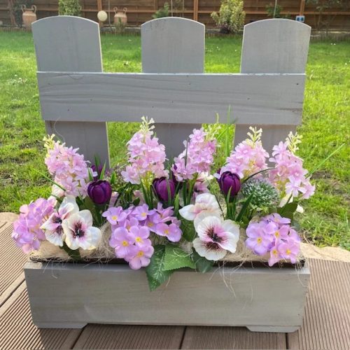 BETÉT02.Tavaszi virágláda betét - lila