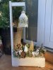 BETÉT123. Exclusive Karácsonyi virágláda betét ARANY -  40 cm-es