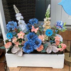 Kerámia virágos betét BÚZAVIRÁGOKKAL