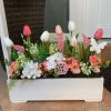 BT01. Tavaszi virágláda betét tulipánnal, gyöngyikével 40 cm-es