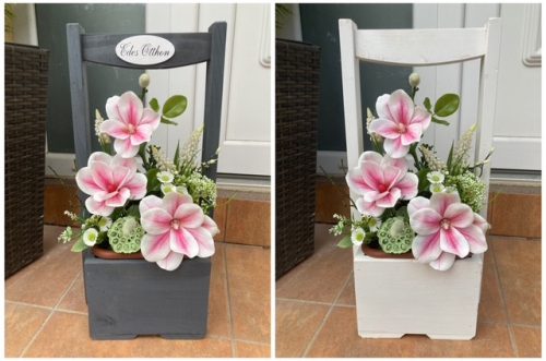 Tavaszi virágláda betét MAGNÓLIÁVAL - cirmos