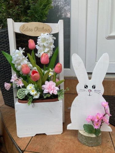 Tavaszi virágláda betét tulipánnal, jácinttal