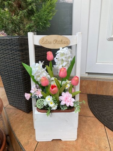 Tavaszi virágláda betét tulipánnal, jácinttal