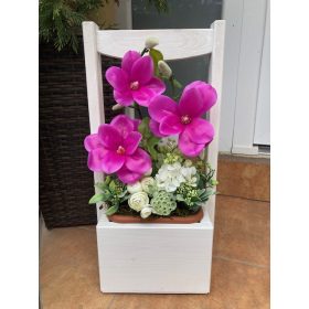 Tavaszi virágláda betét MAGNÓLIÁVAL - pink