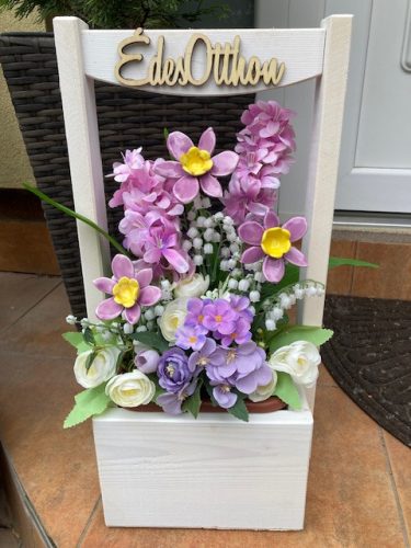 LILA MAGNÓLIÁK - kerámia virágos betét