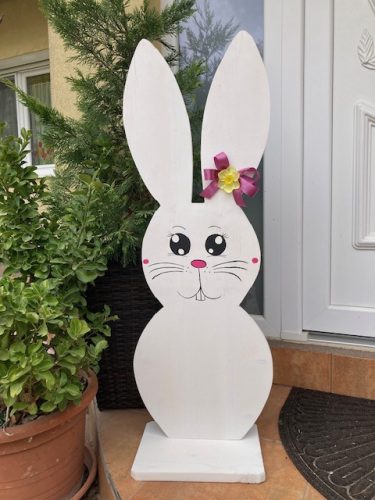 Óriás nyuszi fa dekoráció, 100 cm