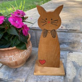 Cicus fa dekoráció - BARNA