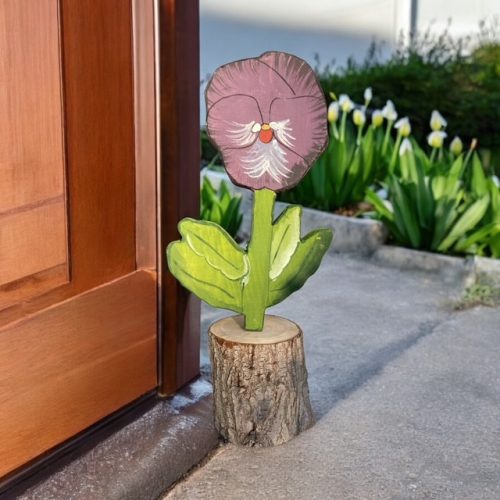 Árvácska fa dekoráció, kézzel festett