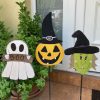 Halloween dekoráció - szellem+boszi+tökfej 3 részes szett