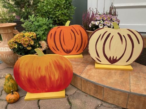 Óriás tök, halloween dekoráció 42 cm