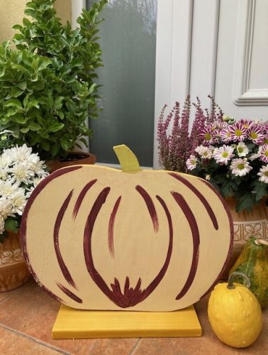 Óriás tök, halloween dekoráció 42 cm