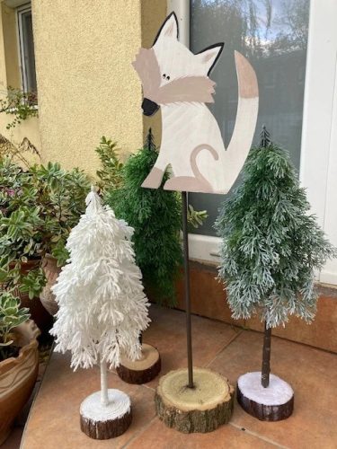 Sarki róka fa dekoráció