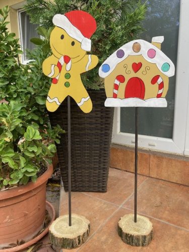 Mézi, Mézeskalácsház fa dekoráció 