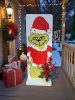 Kézzel festett fa Grincs figura II. – 60×22 cm; kültéri és beltéri dekoráció 