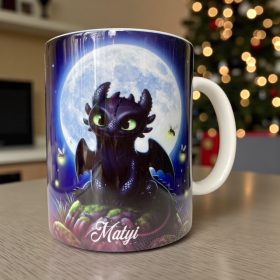 Így neveld a sárkányod bögre - saját névvel V2