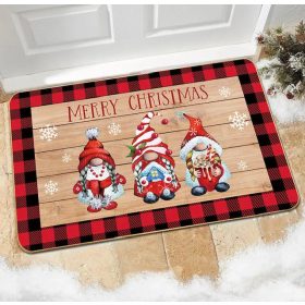 Lábtörlő karácsonyi manókkal