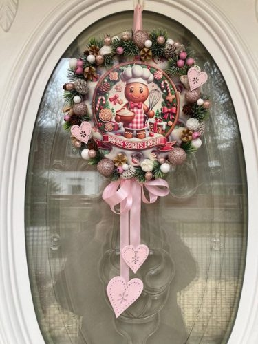 Ajtódísz CUKRÁSZ MÉZIVEL - 25 cm