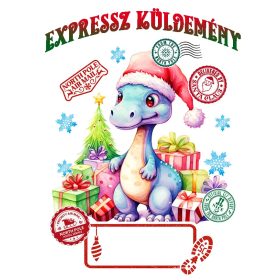 Mikulás zsák saját névvel V10. - DÍNÓ