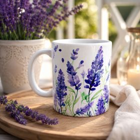 Levendulás bögre