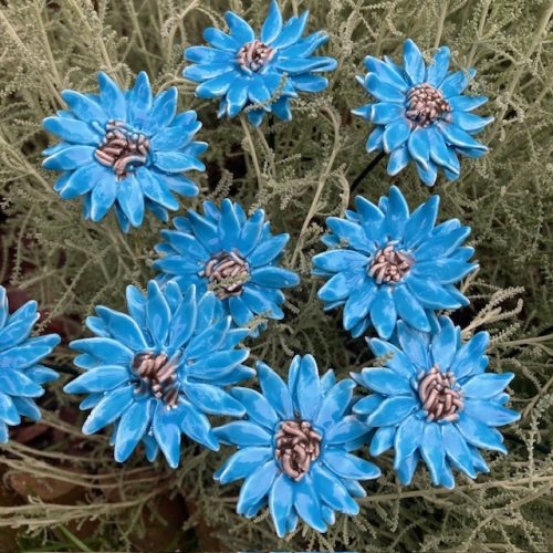 Búzavirág - kerámia virág