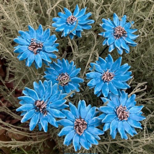 Búzavirág - kerámia virág