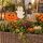 Halloween dekoráció akasztós - kerámia halloween tök, szellem, boszorkány sapka