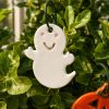 Halloween dekoráció akasztós - kerámia halloween tök, szellem, boszorkány sapka