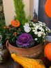 Halloween dekoráció akasztós - kerámia halloween tök, szellem, boszorkány sapka