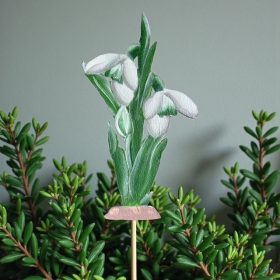 Kézzel festett hóvirág pálcás beszúró 