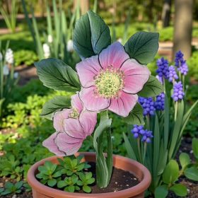 Kézzel festett hunyor pálcás beszúró 