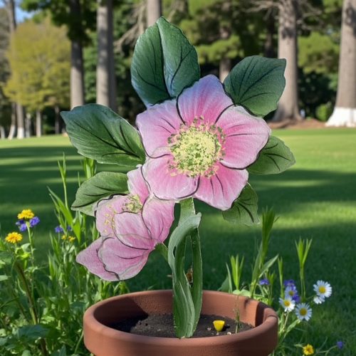 Kézzel festett hunyor pálcás beszúró 