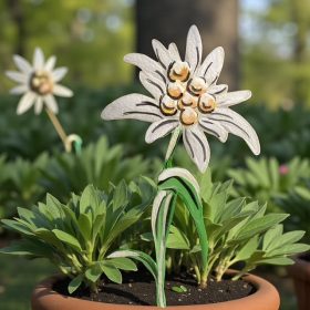 Kézzel festett havasi gyopár pálcás beszúró 