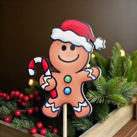 Mézi mikulássapkával pálcás dekoráció