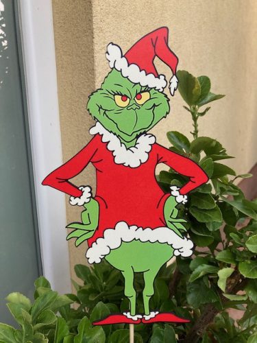 GRINCS pálcás dekoráció 