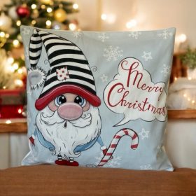 Karácsonyi párnahuzat manóval V2