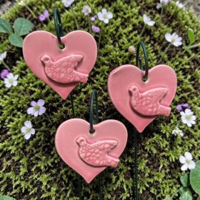 Kerámia SZÍV madárkával