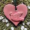 Kerámia SZÍV madárkával