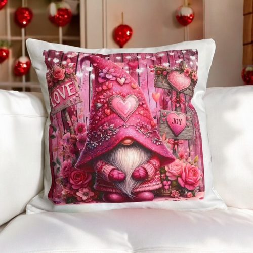 Tavaszi párnahuzat szerelmes manóval 