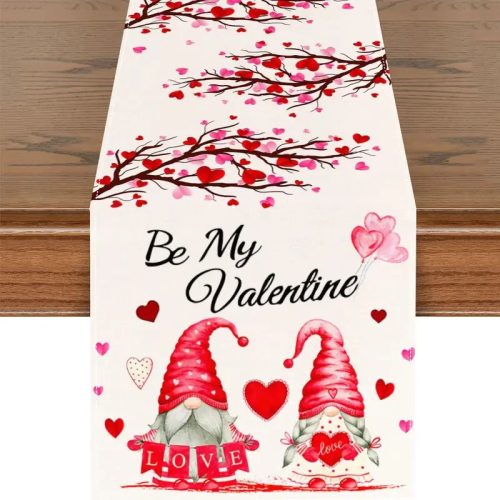 Asztalterítő romantikus mintával V2