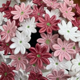 Lewisia (dohánygyökér) - kerámia virág