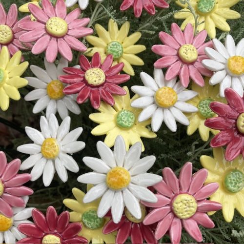 Réti margaréta - kerámia virág