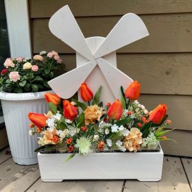 Malom virágláda  - többféle szín